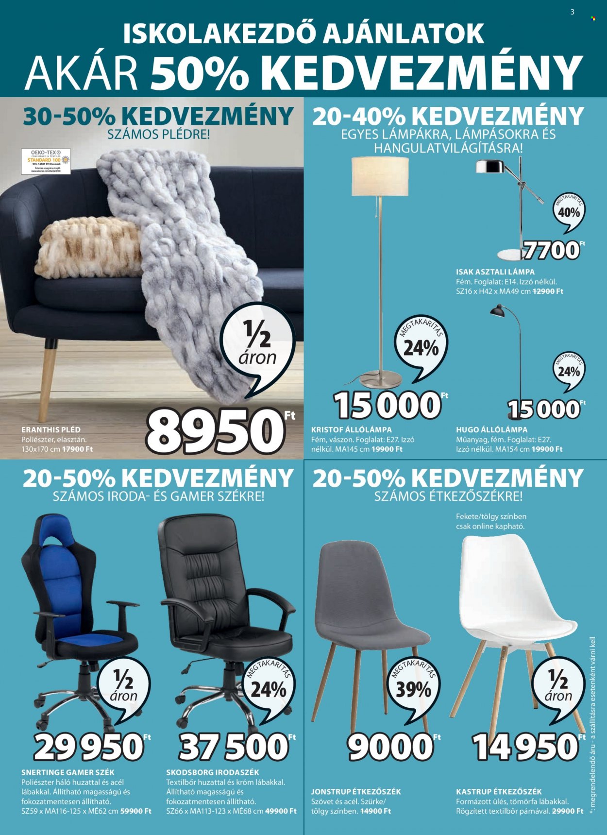 JYSK akciós újságok - 2022.08.18 - 2022.09.13. Oldal 3