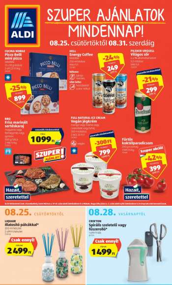 Újság Aldi - 2022.08.25 - 2022.08.31.