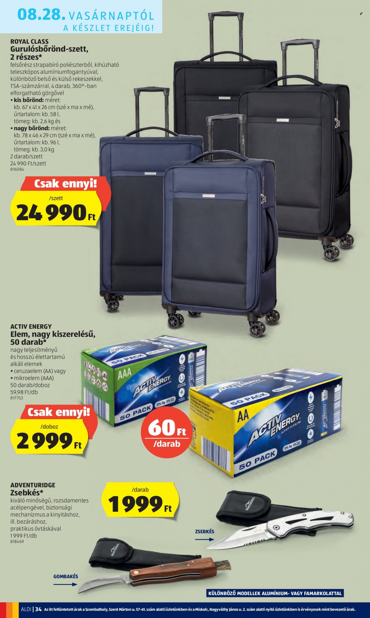 Aldi akciós újságok - 2022.08.25 - 2022.08.31. Oldal 34