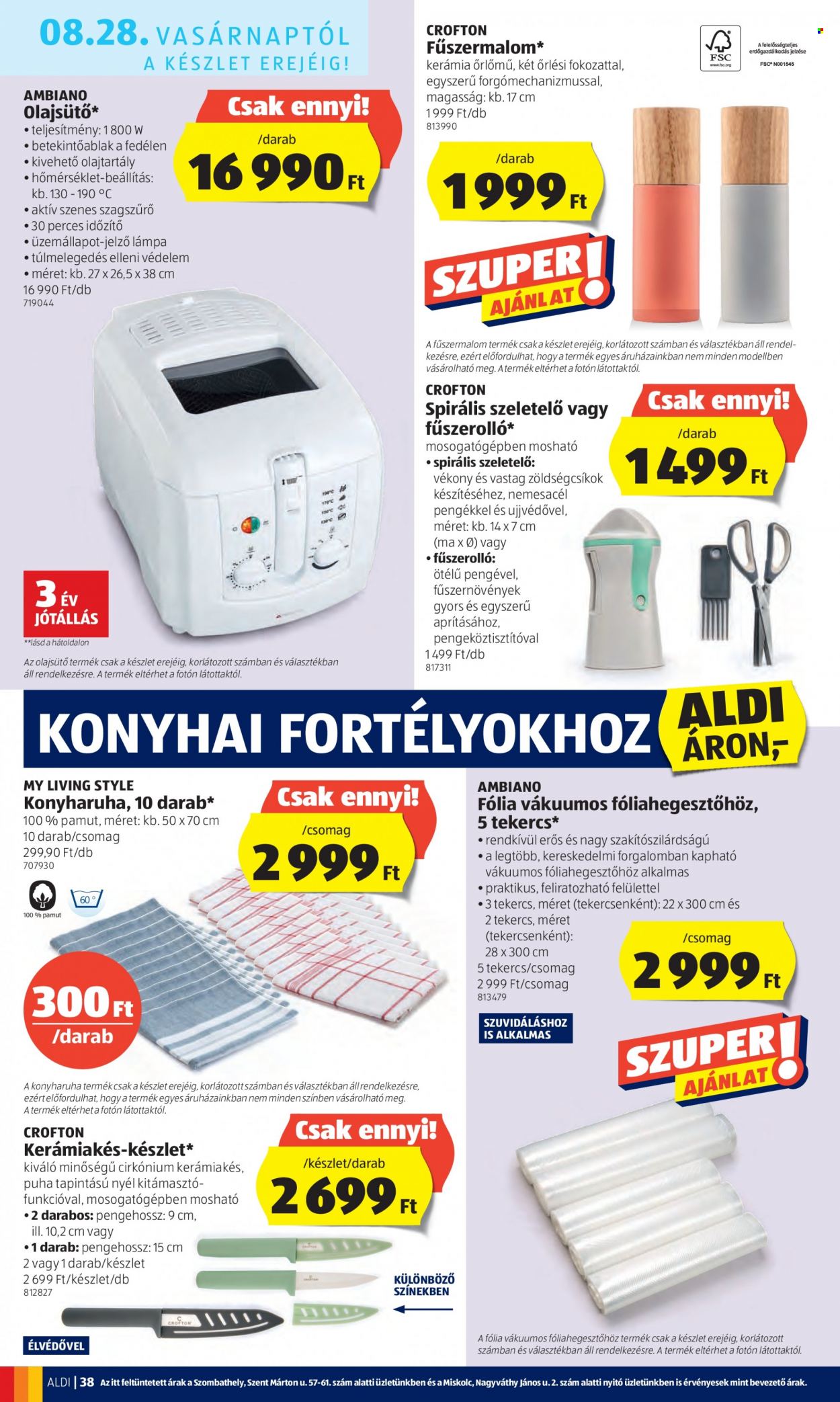 Aldi akciós újságok - 2022.08.25 - 2022.08.31. Oldal 38
