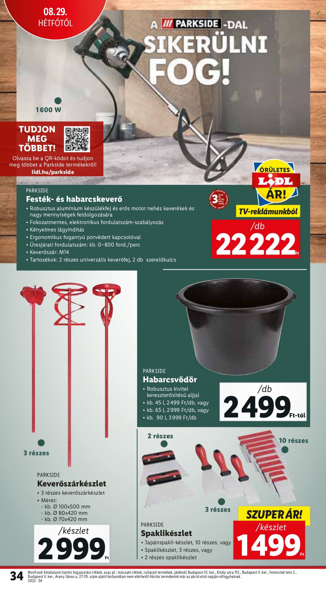 Lidl akciós újságok - 2022.08.25 - 2022.08.31. Oldal 34