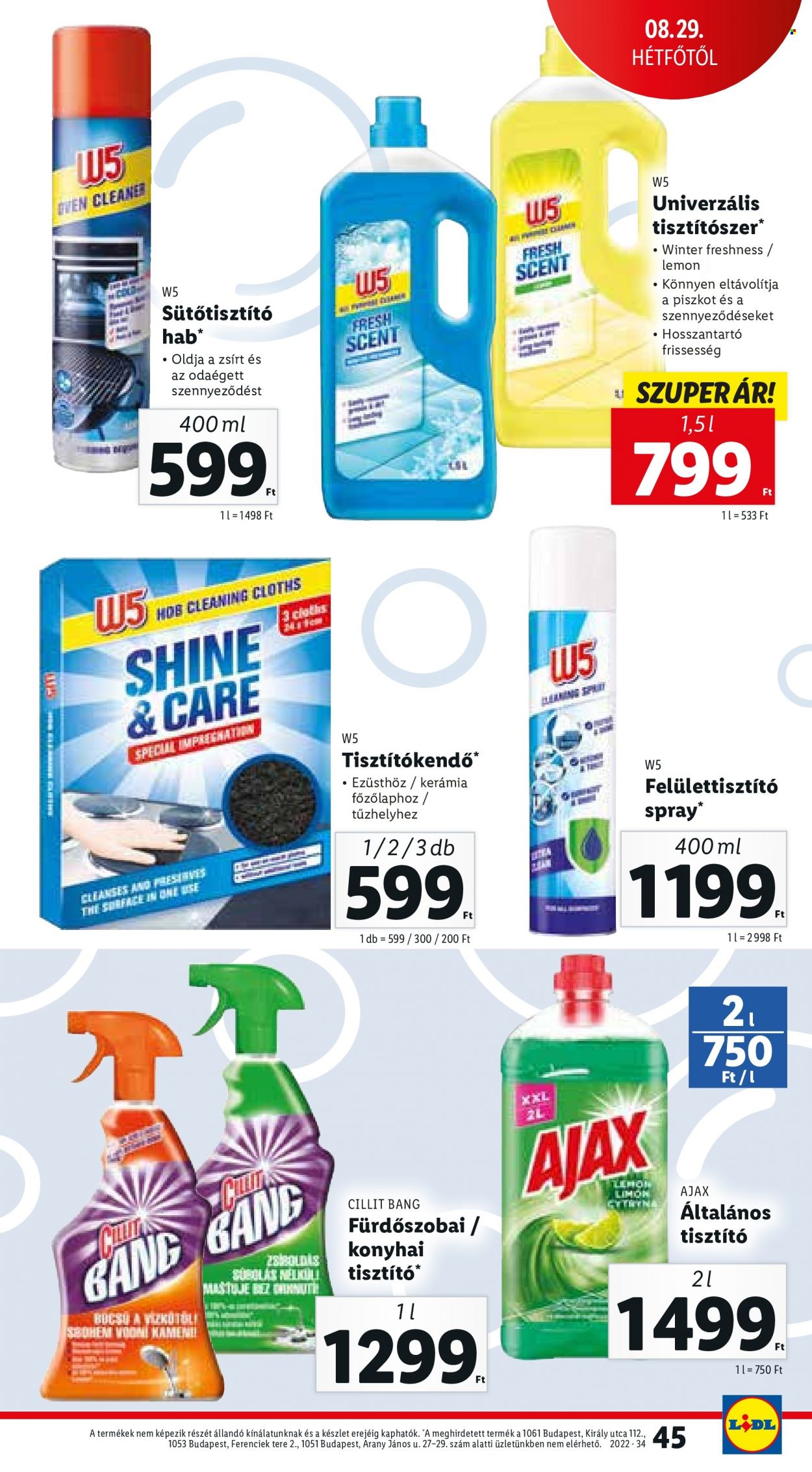 Lidl akciós újságok - 2022.08.25 - 2022.08.31. Oldal 45
