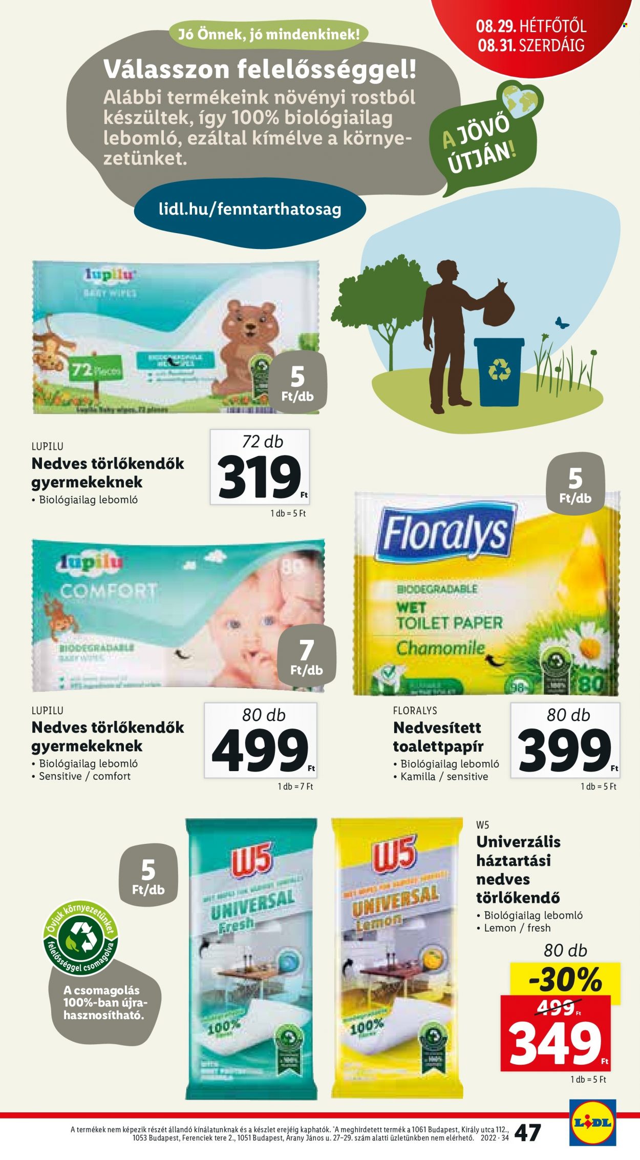 Lidl akciós újságok - 2022.08.25 - 2022.08.31. Oldal 47