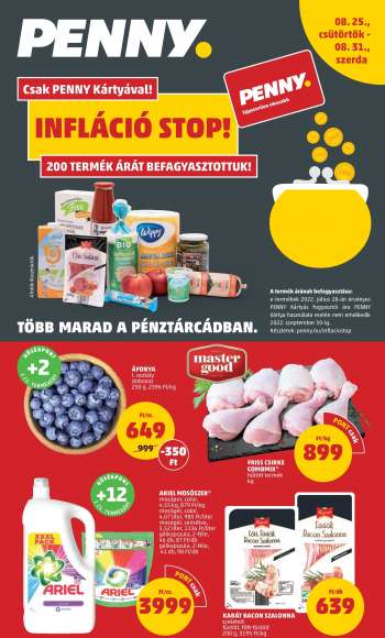 Újság Penny Market - 2022.08.25 - 2022.08.31.