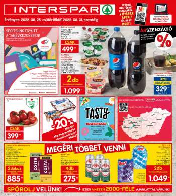 Újság INTERSPAR - 2022.08.25 - 2022.08.31.