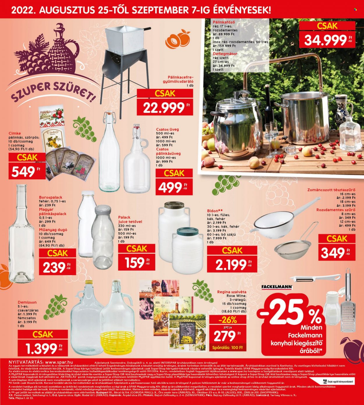 INTERSPAR akciós újságok - 2022.08.25 - 2022.08.31. Oldal 25