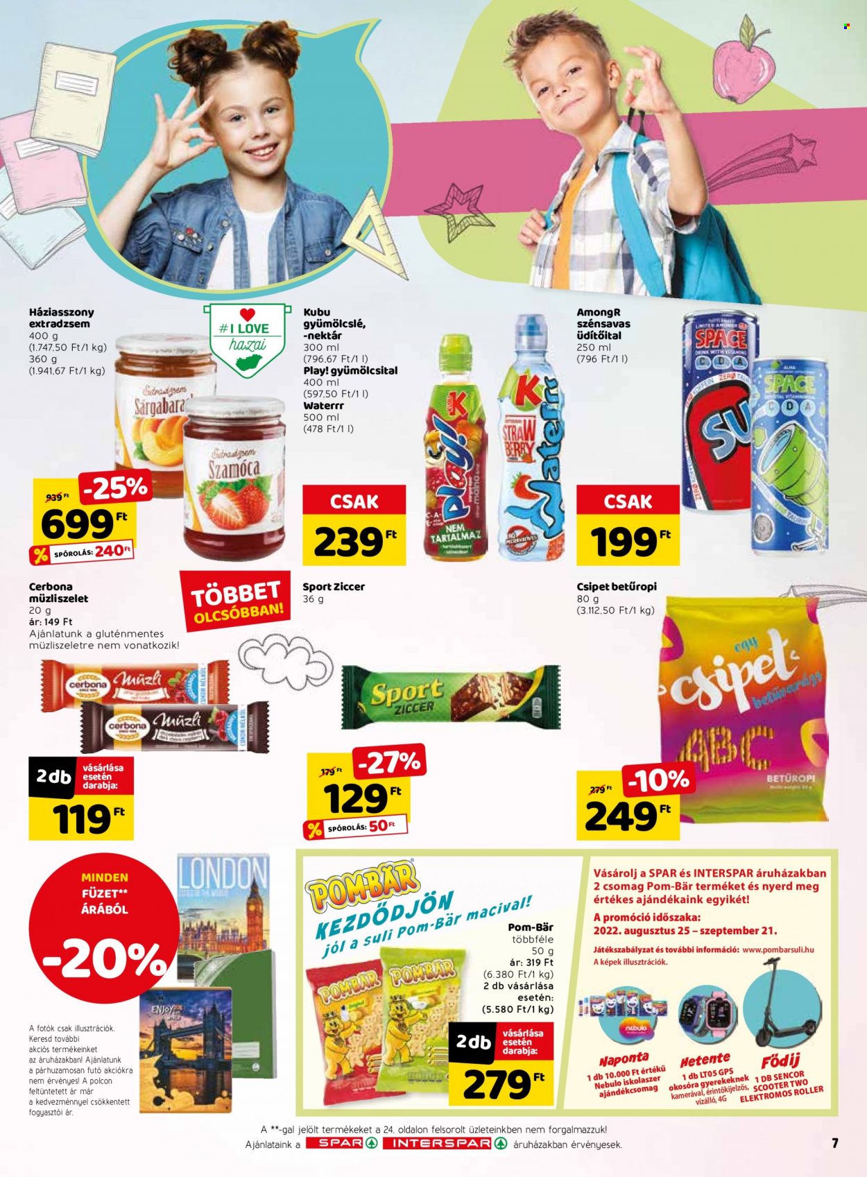SPAR akciós újságok - 2022.08.25 - 2022.08.31. Oldal 7