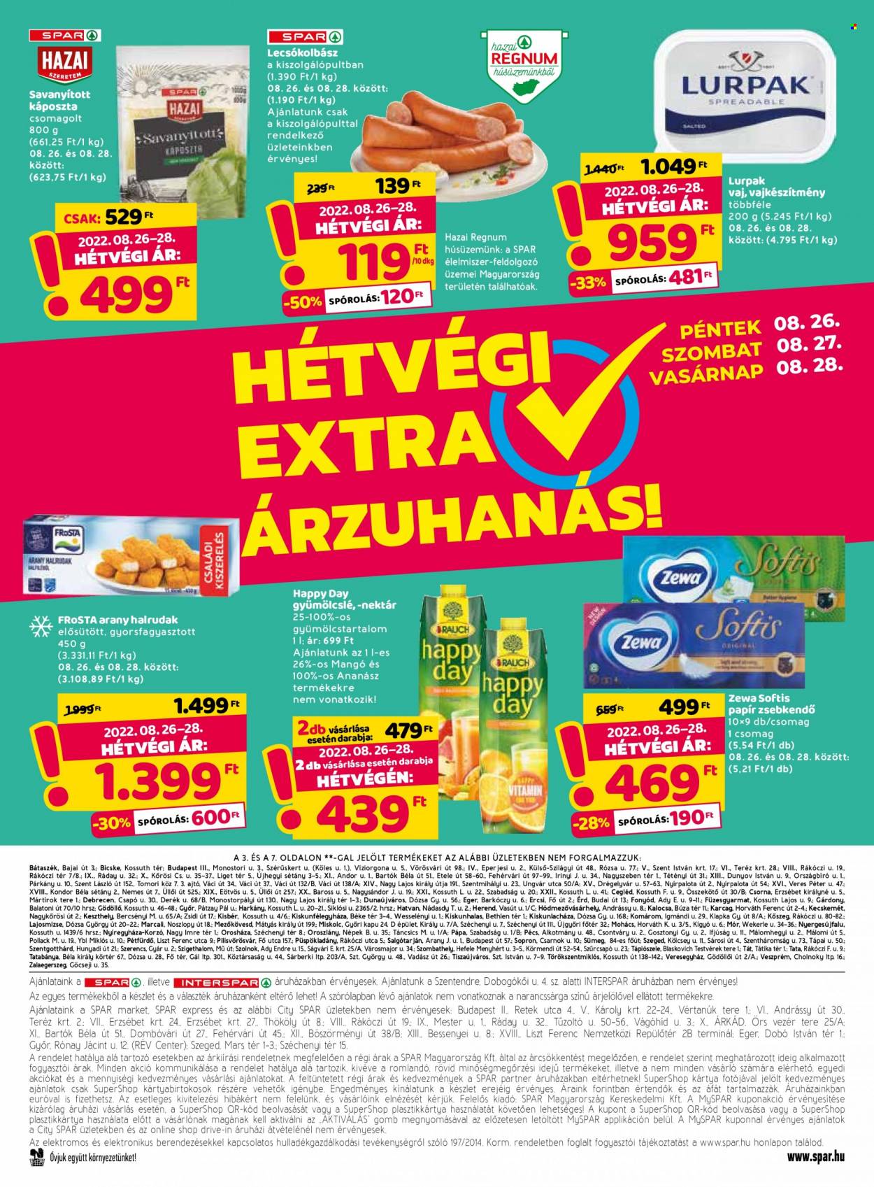 SPAR akciós újságok - 2022.08.25 - 2022.08.31. Oldal 32