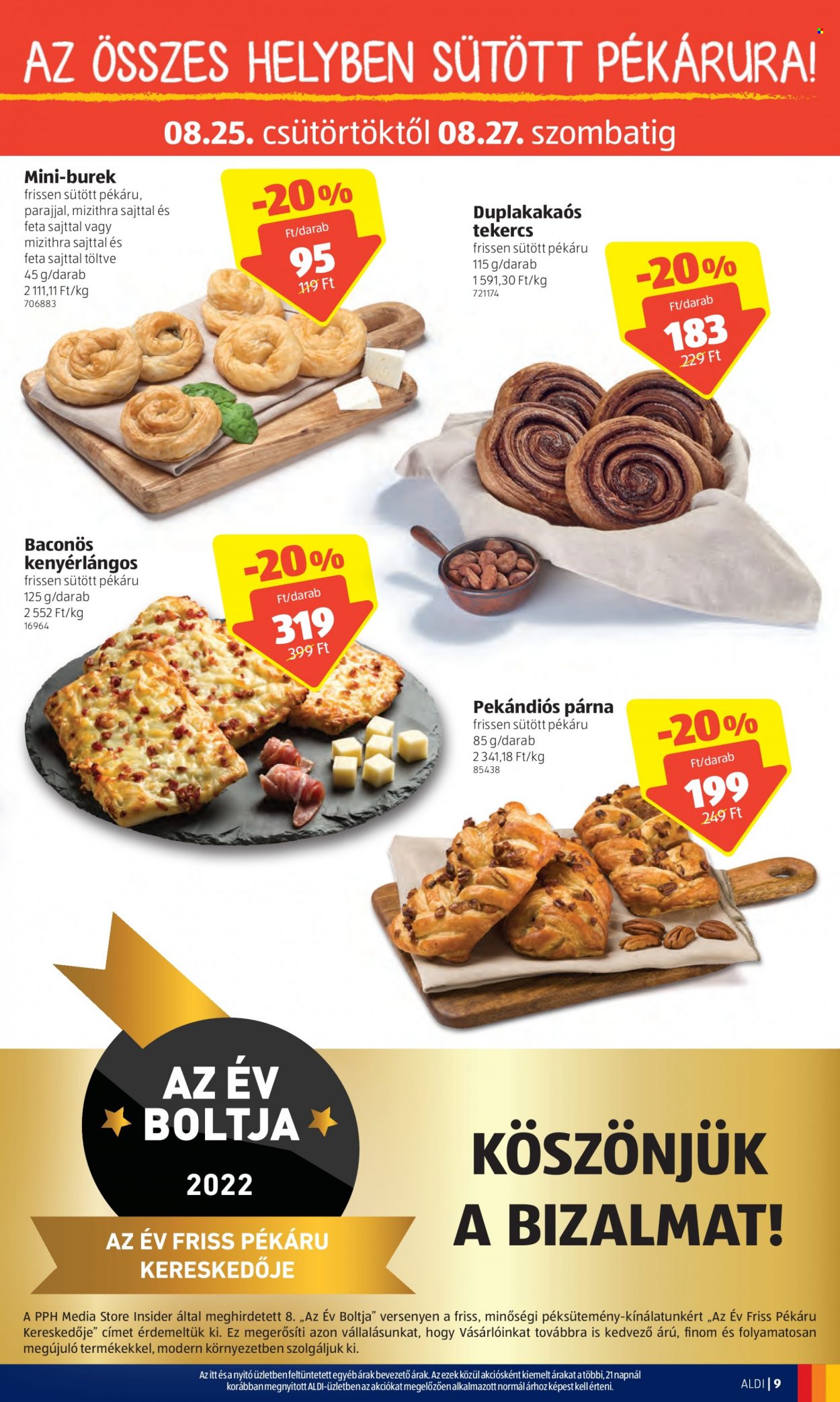 Aldi akciós újságok - 2022.08.25 - 2022.08.27. Oldal 9
