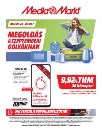 Újság MediaMarkt - 2022.08.24 - 2022.09.04.