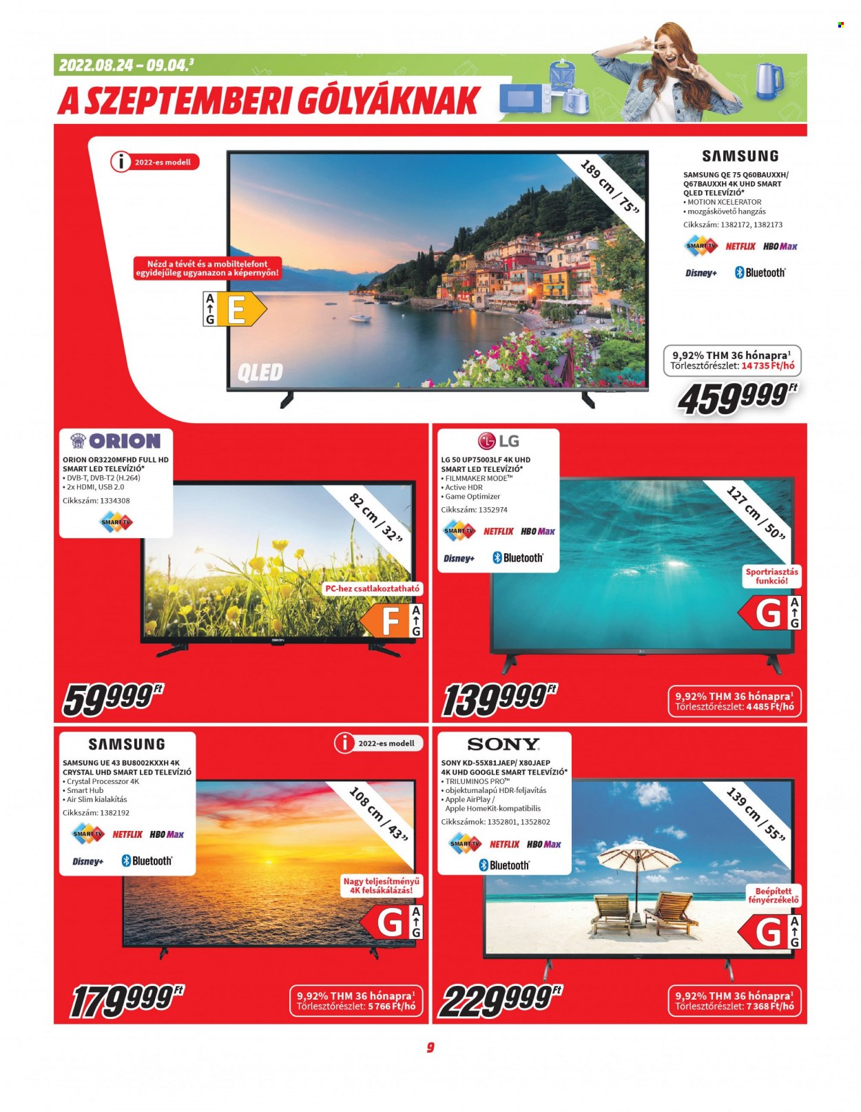 MediaMarkt akciós újságok - 2022.08.24 - 2022.09.04. Oldal 9