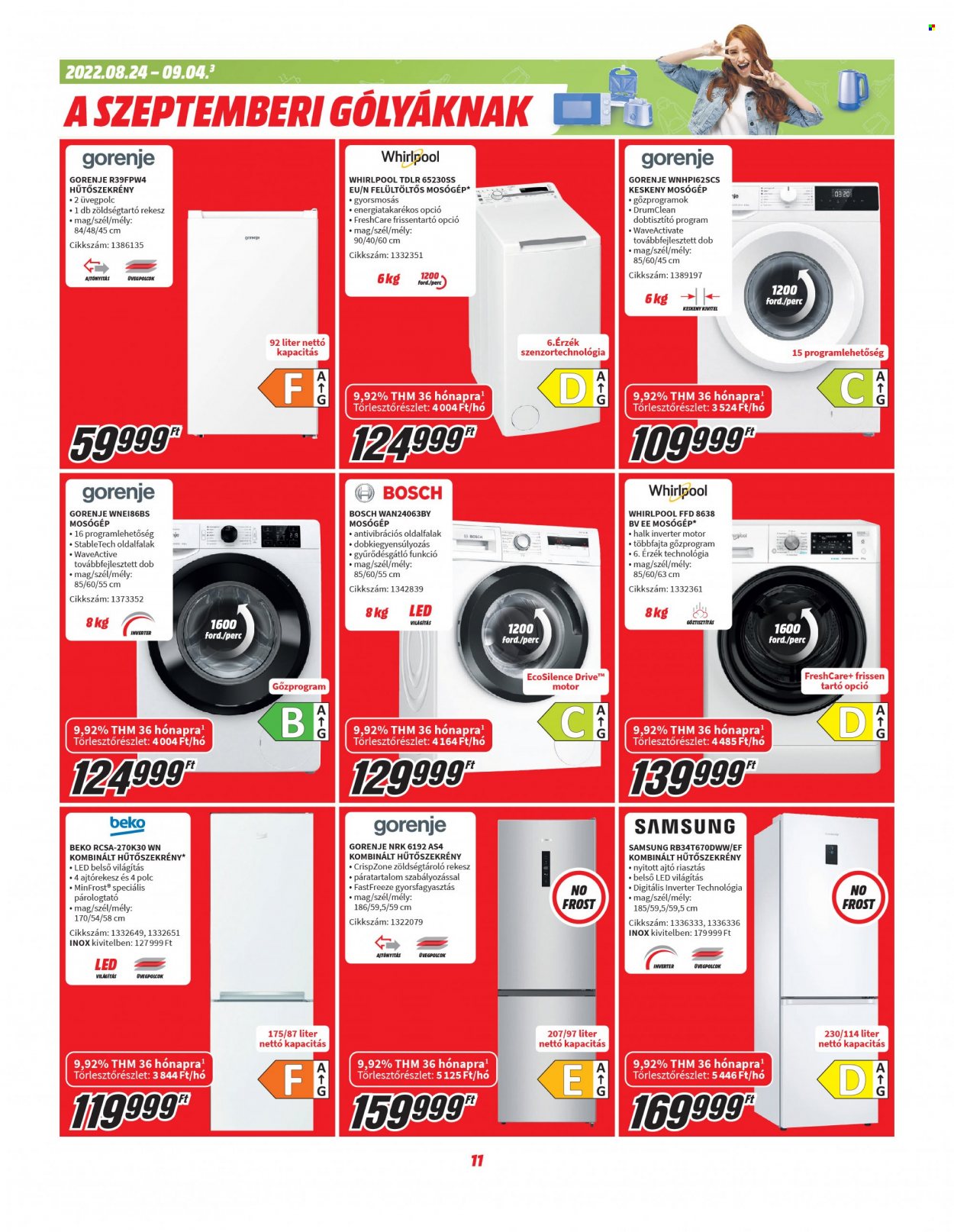MediaMarkt akciós újságok - 2022.08.24 - 2022.09.04. Oldal 11