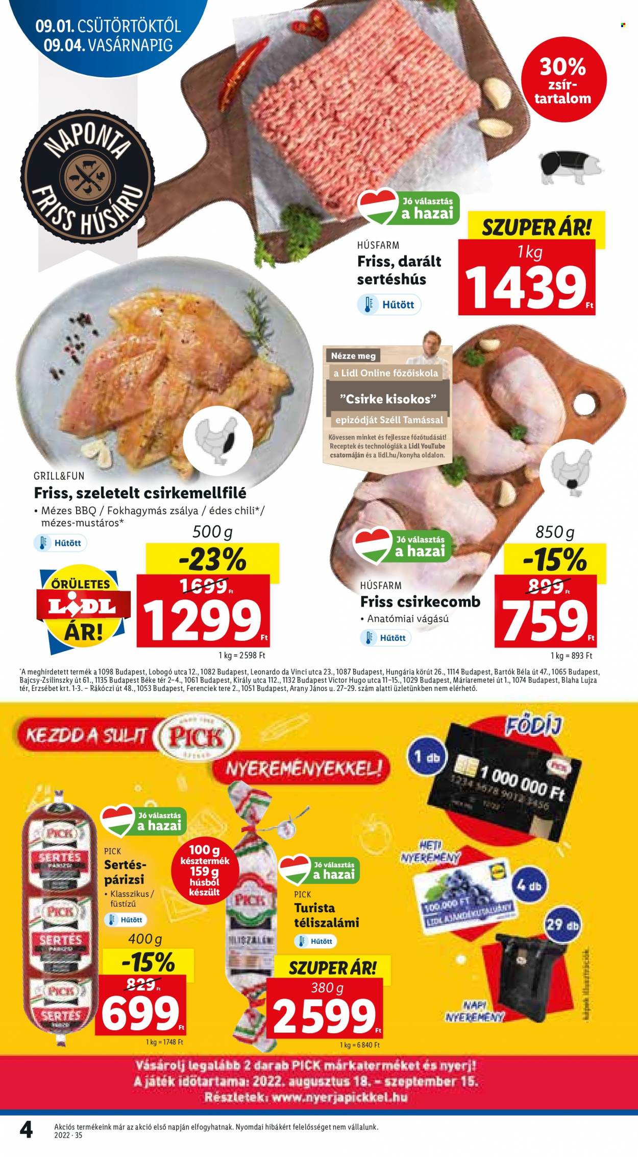 Lidl akciós újságok - 2022.09.01 - 2022.09.07. Oldal 4
