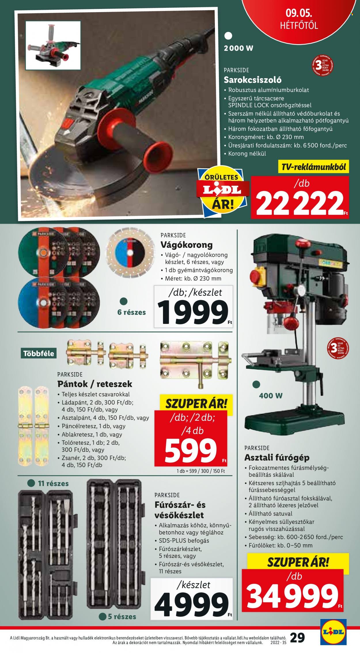 Lidl akciós újságok - 2022.09.01 - 2022.09.07. Oldal 29