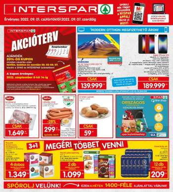 Újság INTERSPAR - 2022.09.01 - 2022.09.07.