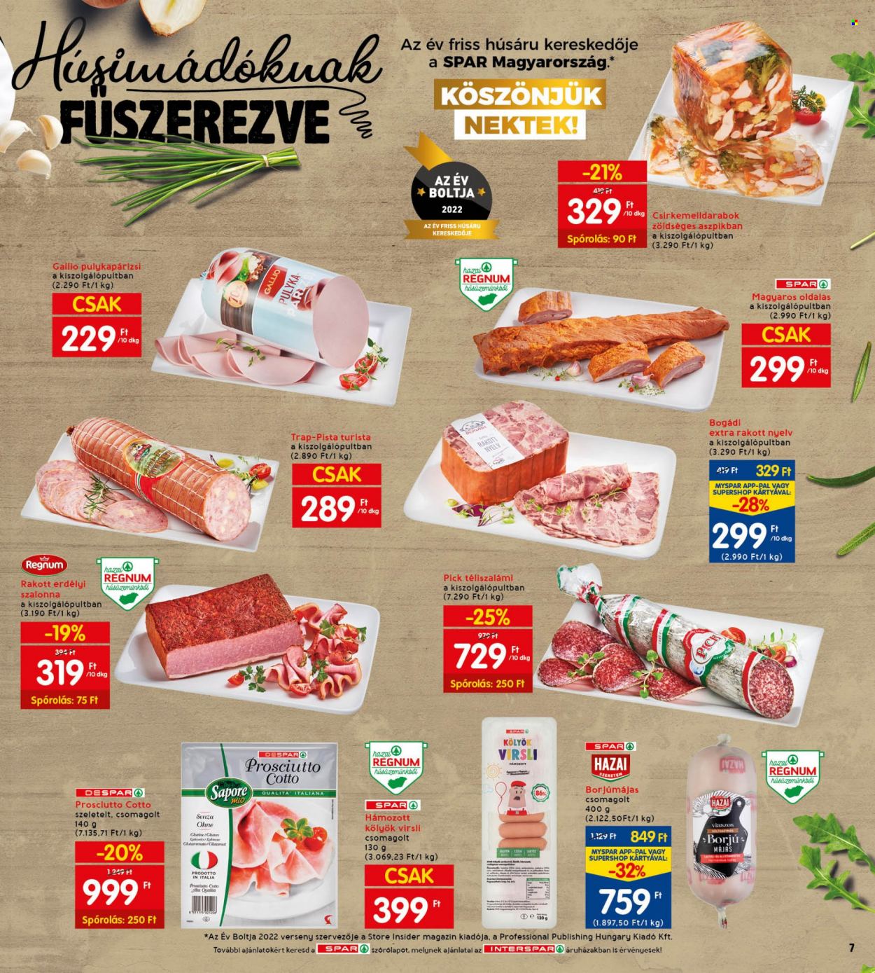 INTERSPAR akciós újságok - 2022.09.01 - 2022.09.07. Oldal 9