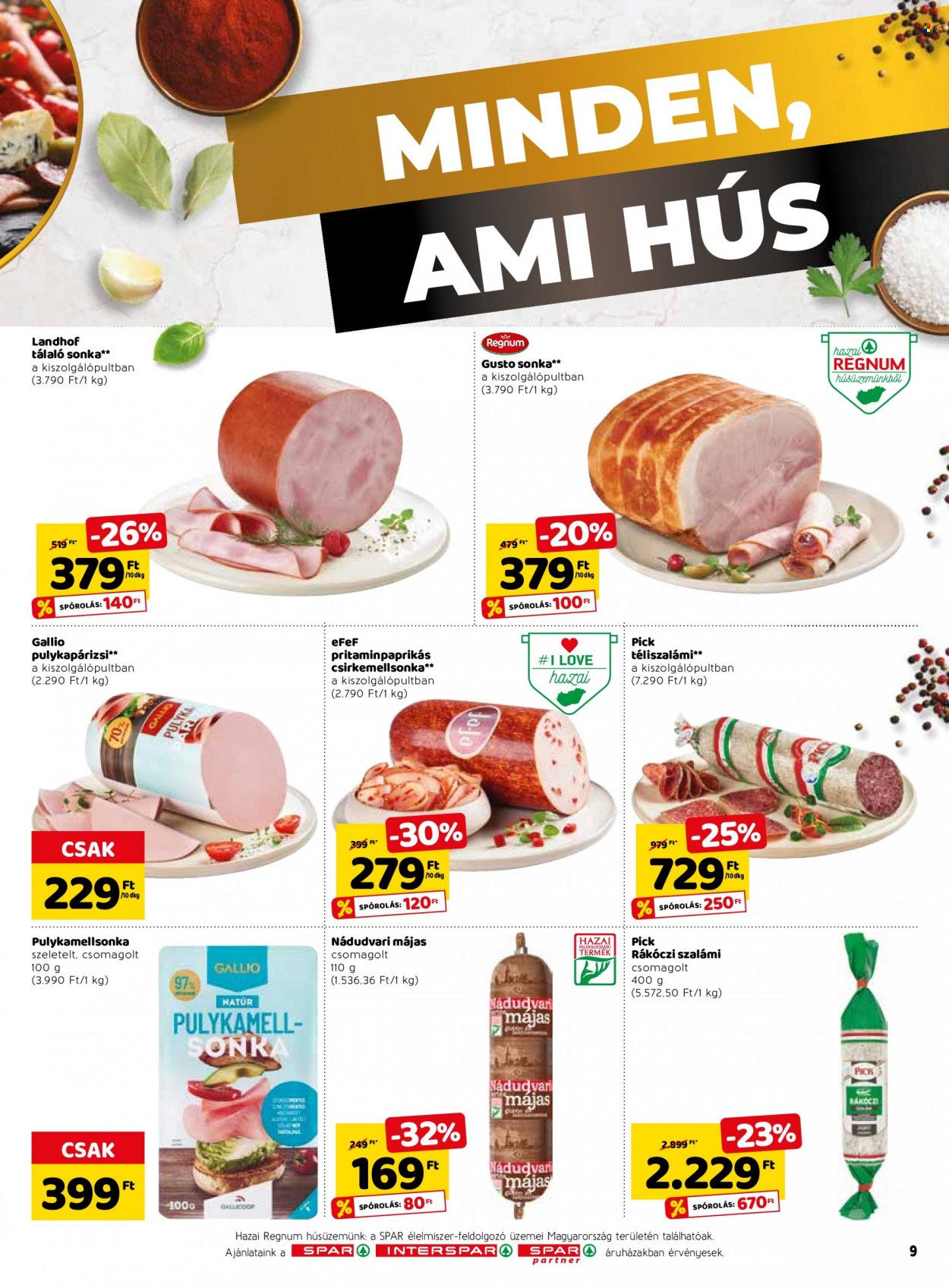 SPAR akciós újságok - 2022.09.01 - 2022.09.07. Oldal 13