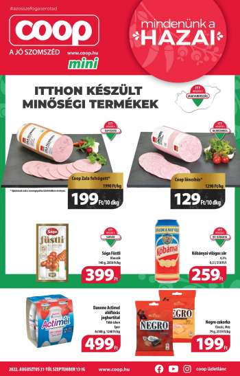 Újság Coop - 2022.08.31 - 2022.09.13.