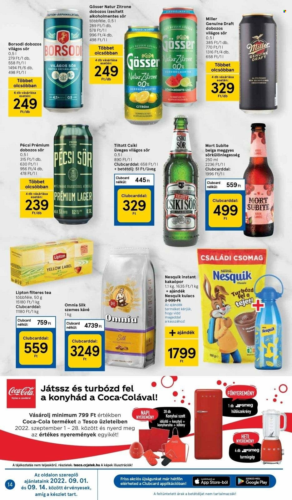 TESCO akciós újságok - 2022.09.01 - 2022.09.07. Oldal 14