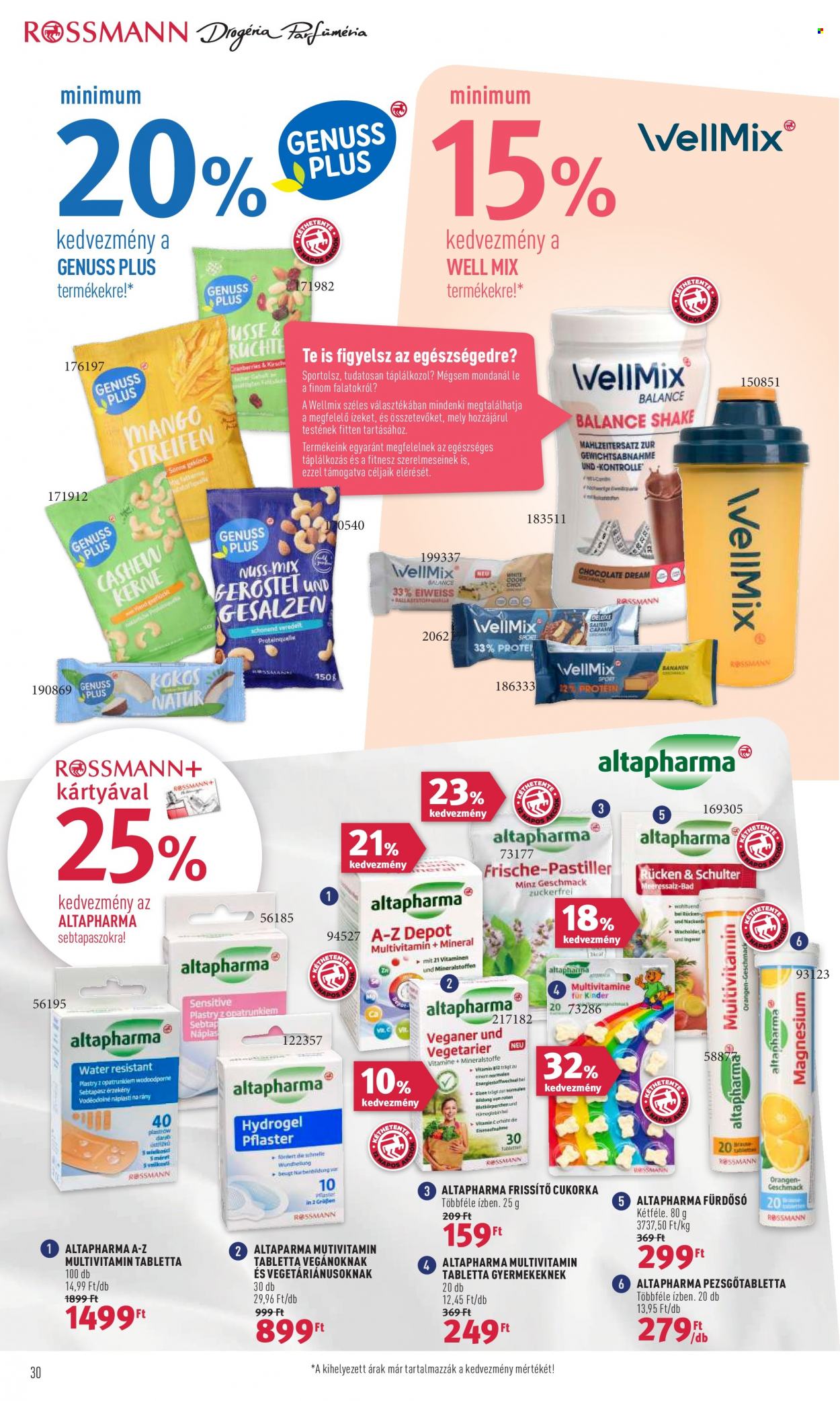 Rossmann akciós újságok - 2022.09.05 - 2022.09.16. Oldal 30