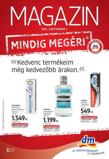 Újság dm drogerie markt - 2022.09.01 - 2022.09.30.