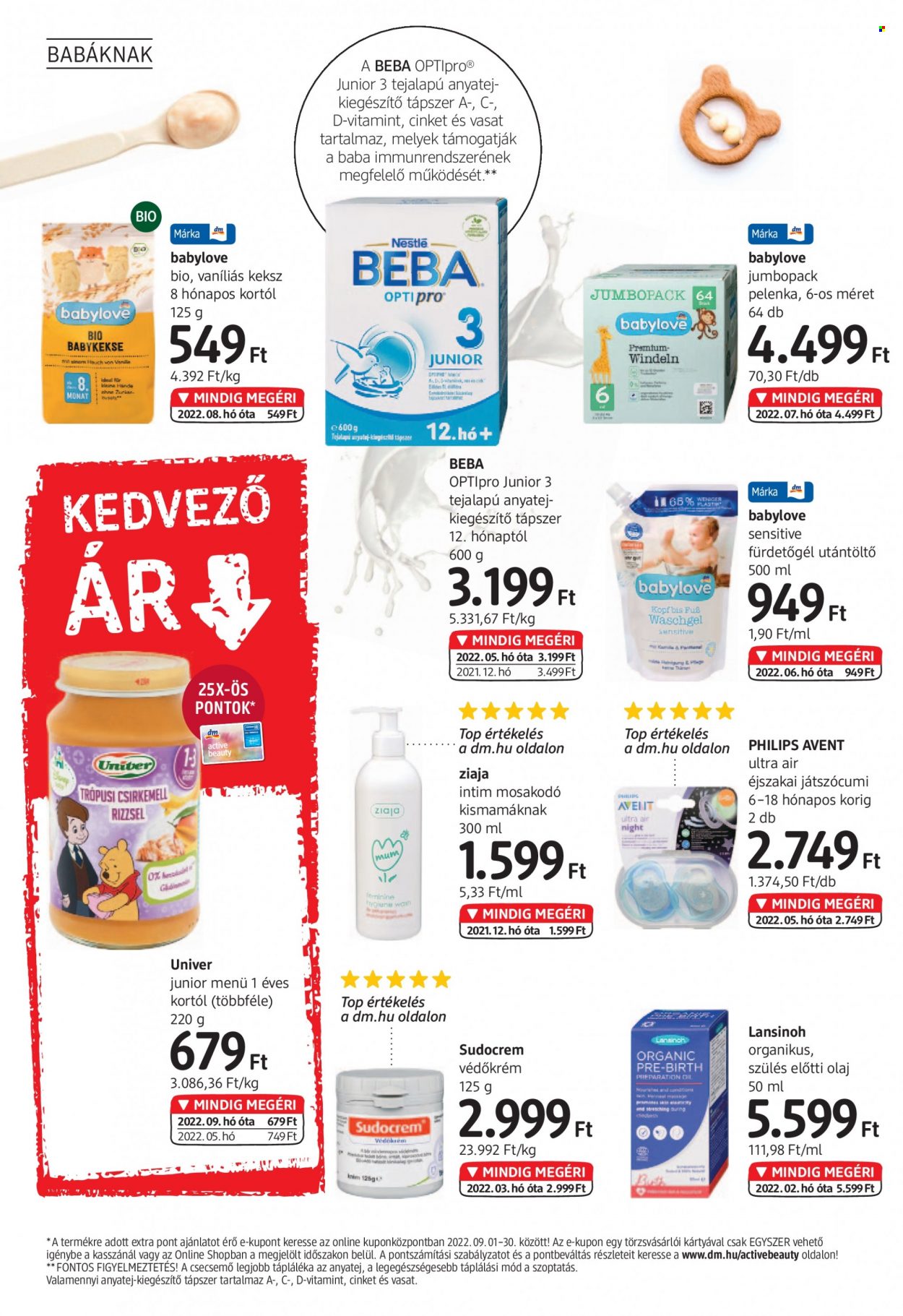 dm drogerie markt akciós újságok - 2022.09.01 - 2022.09.14. Oldal 16