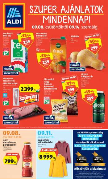 Újság Aldi - 2022.09.08 - 2022.09.14.