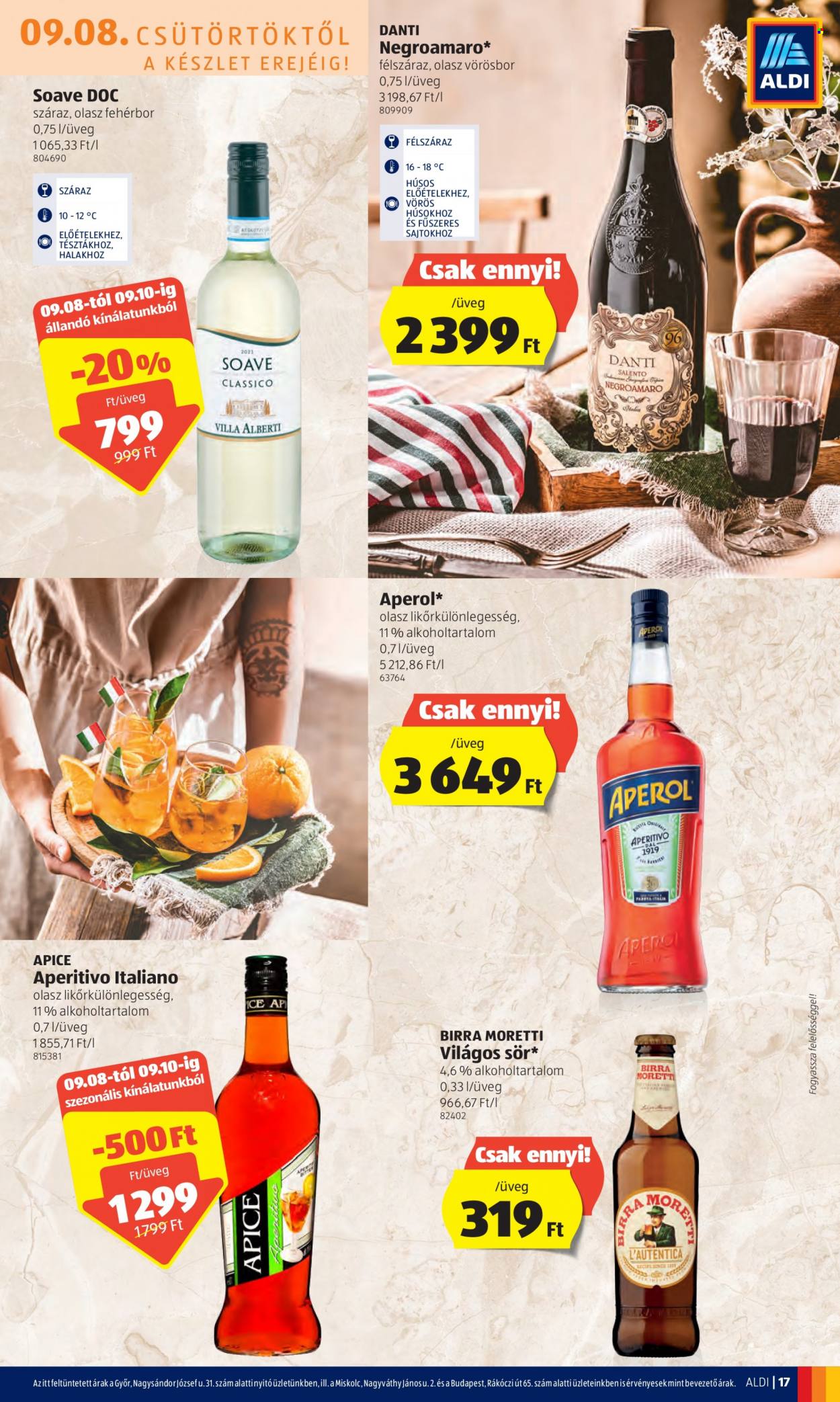 Aldi akciós újságok - 2022.09.08 - 2022.09.14. Oldal 17