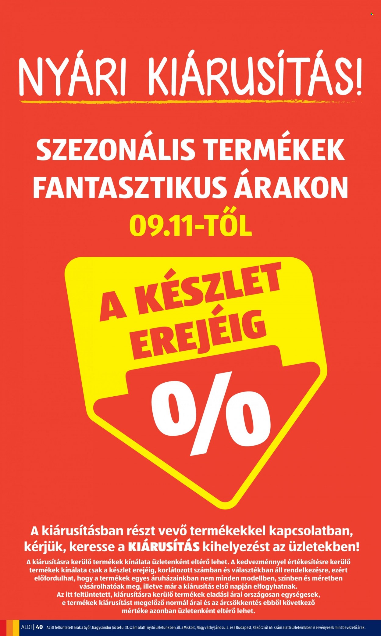 Aldi akciós újságok - 2022.09.08 - 2022.09.14. Oldal 40