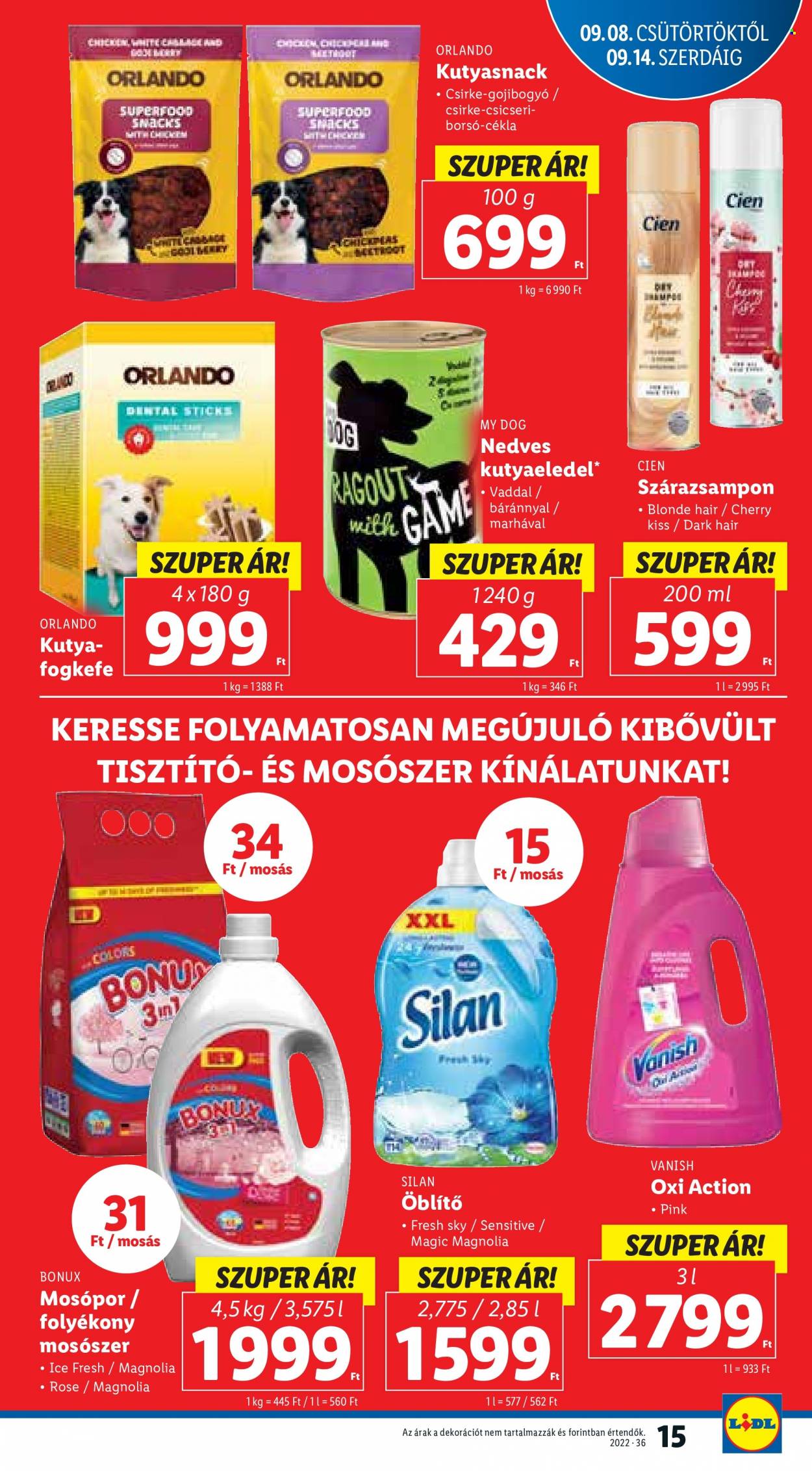 Lidl akciós újságok - 2022.09.08 - 2022.09.14. Oldal 15