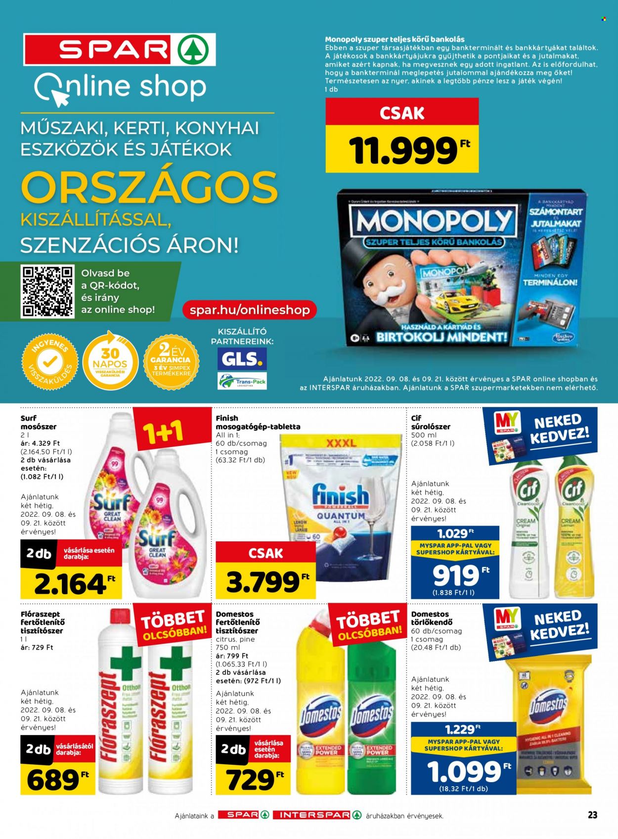 SPAR akciós újságok - 2022.09.08 - 2022.09.14. Oldal 29