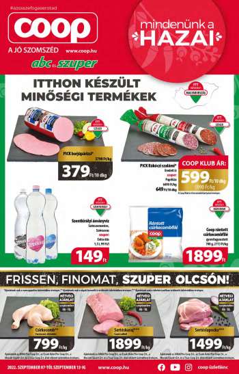Újság Coop - 2022.09.07 - 2022.09.13.