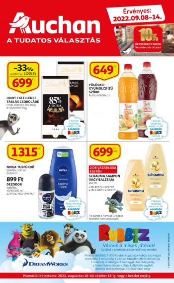 Újság Auchan - 2022.09.08 - 2022.09.14.