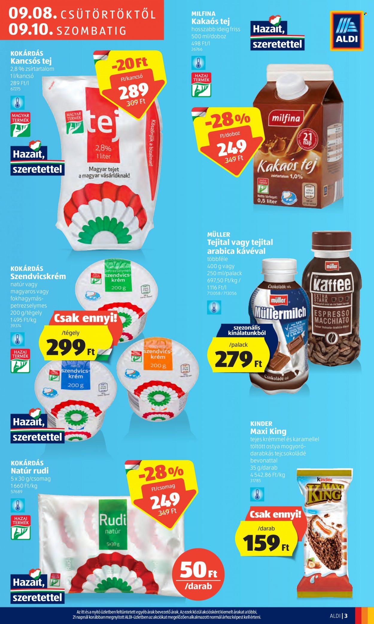 Aldi akciós újságok - 2022.09.08 - 2022.09.10. Oldal 3