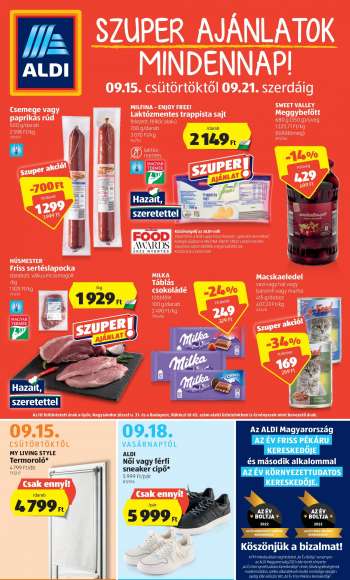 Újság Aldi - 2022.09.15 - 2022.09.21.