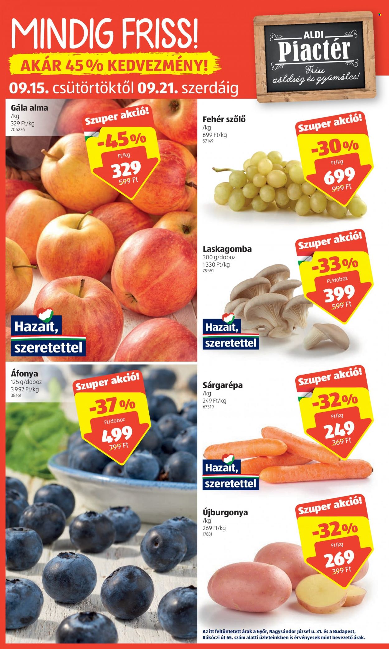 Aldi akciós újságok - 2022.09.15 - 2022.09.21. Oldal 2