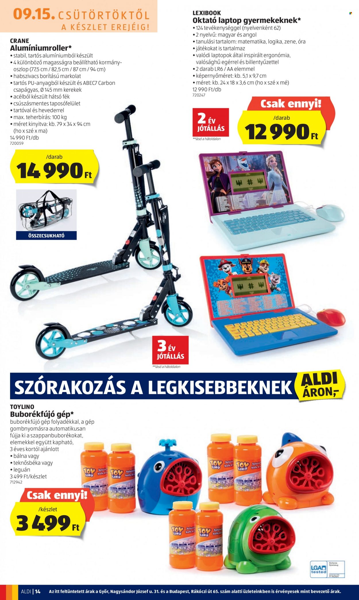 Aldi akciós újságok - 2022.09.15 - 2022.09.21. Oldal 14