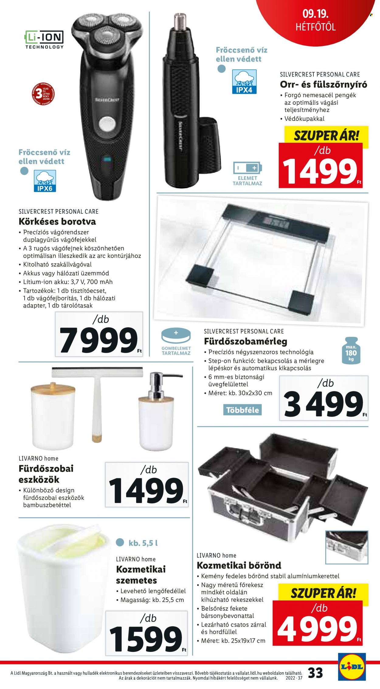 Lidl akciós újságok - 2022.09.15 - 2022.09.21. Oldal 33