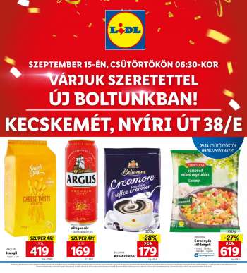 Újság Lidl - 2022.09.15 - 2022.09.18.