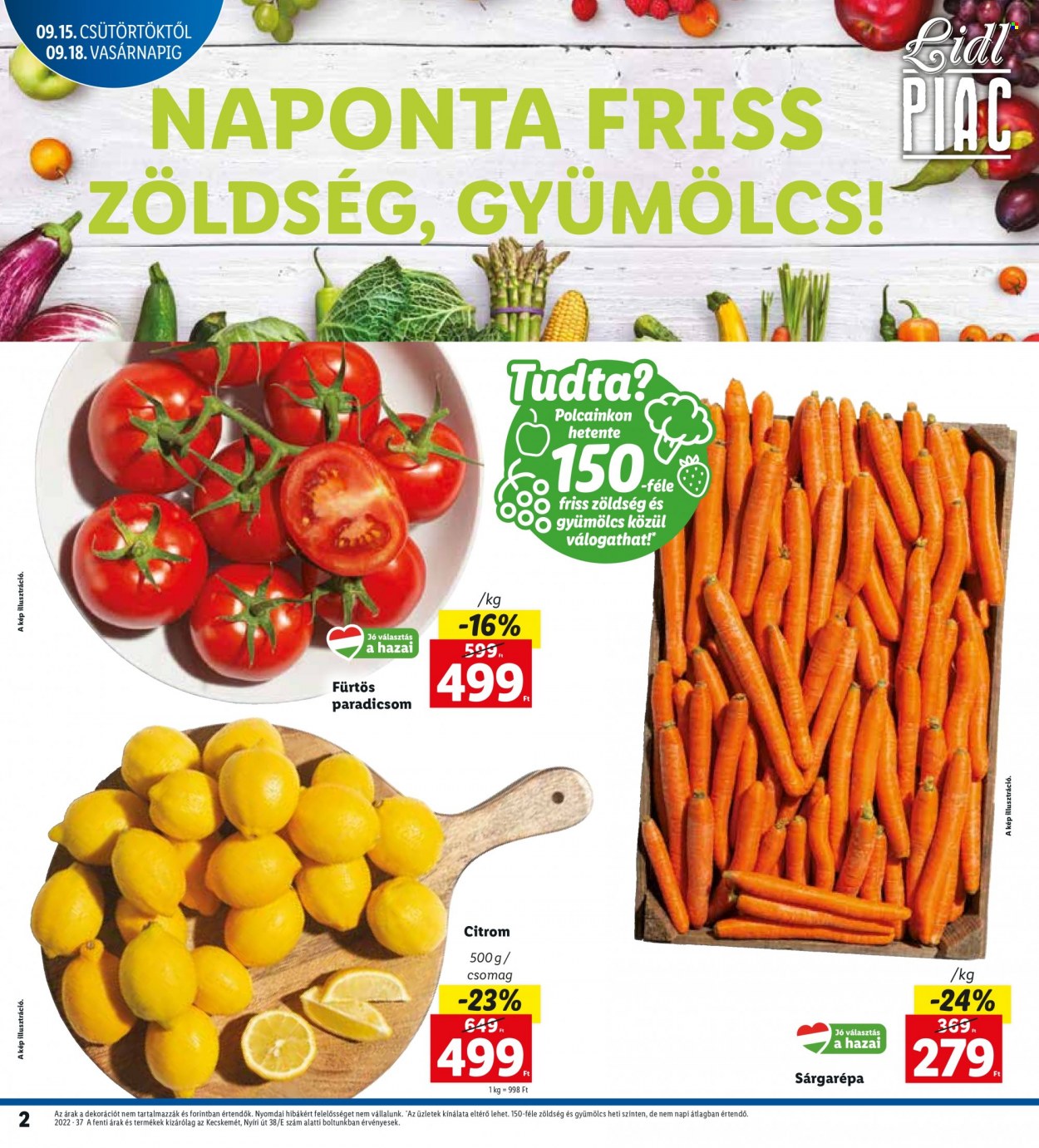 Lidl akciós újságok - 2022.09.15 - 2022.09.18. Oldal 2