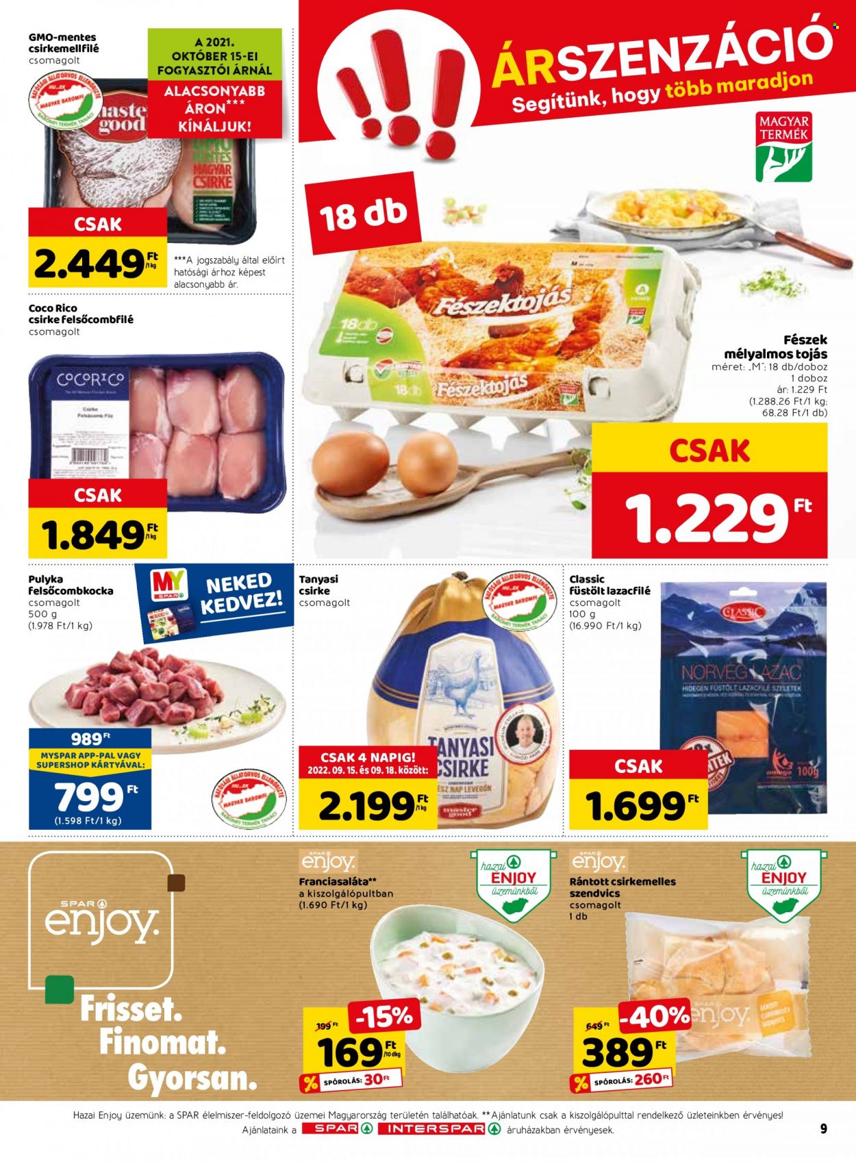 SPAR akciós újságok - 2022.09.15 - 2022.09.21. Oldal 13