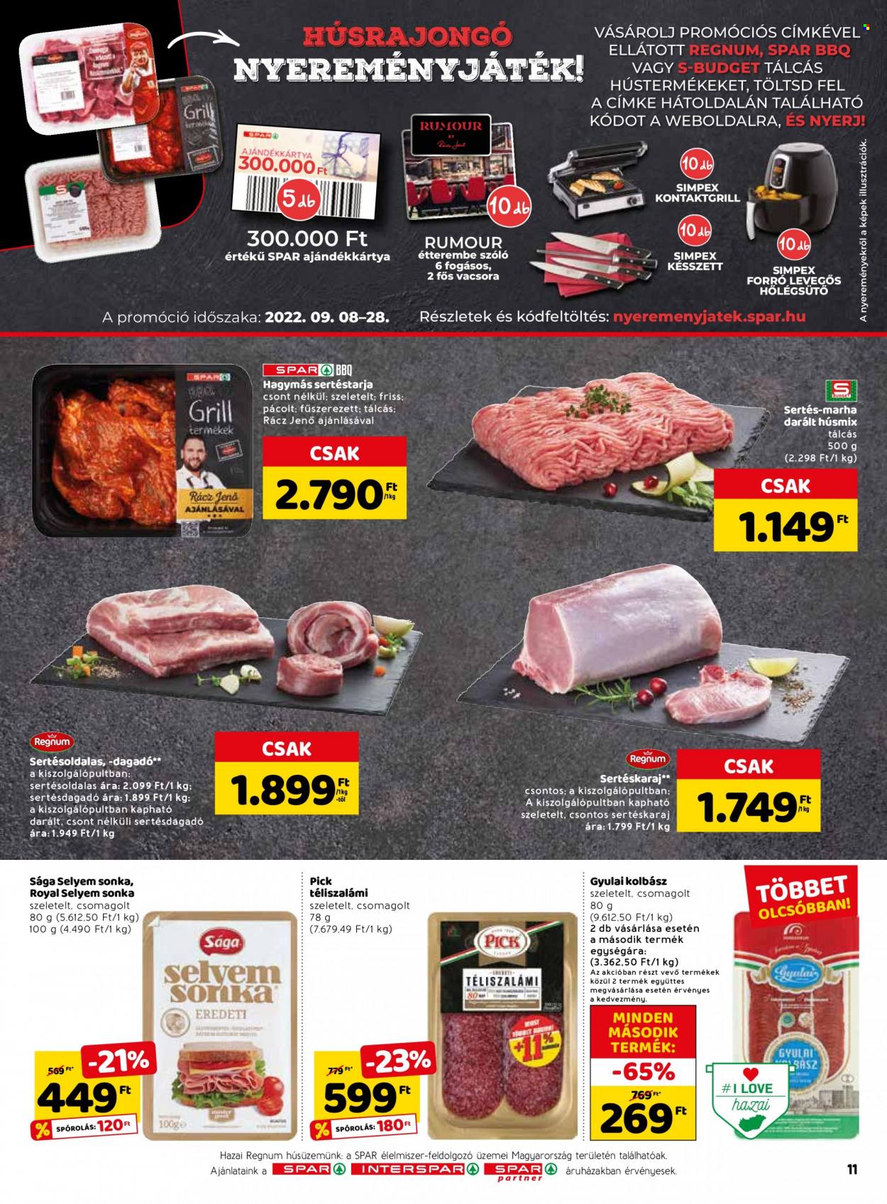 SPAR akciós újságok - 2022.09.15 - 2022.09.21. Oldal 15