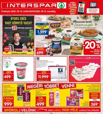 Újság INTERSPAR - 2022.09.15 - 2022.09.21.