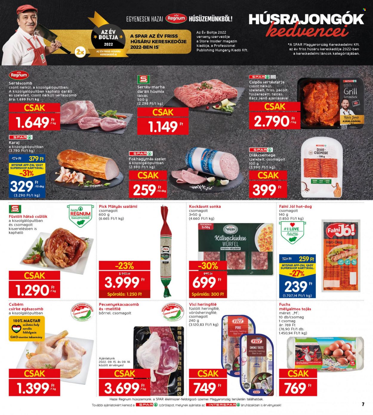 INTERSPAR akciós újságok - 2022.09.15 - 2022.09.21. Oldal 11