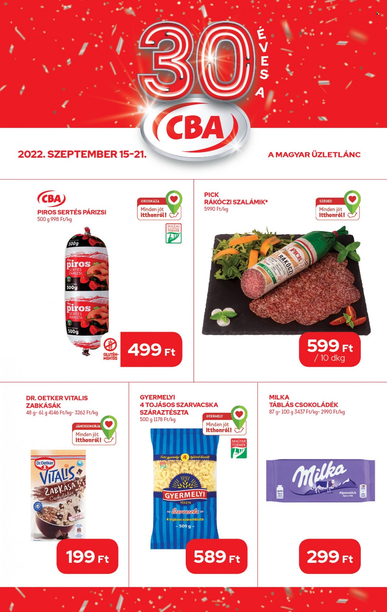 CBA akciós újságok - 2022.09.15 - 2022.09.21. Oldal 1