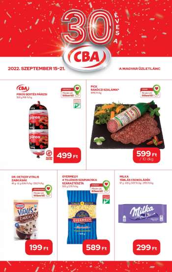 Újság CBA - 2022.09.15 - 2022.09.21.