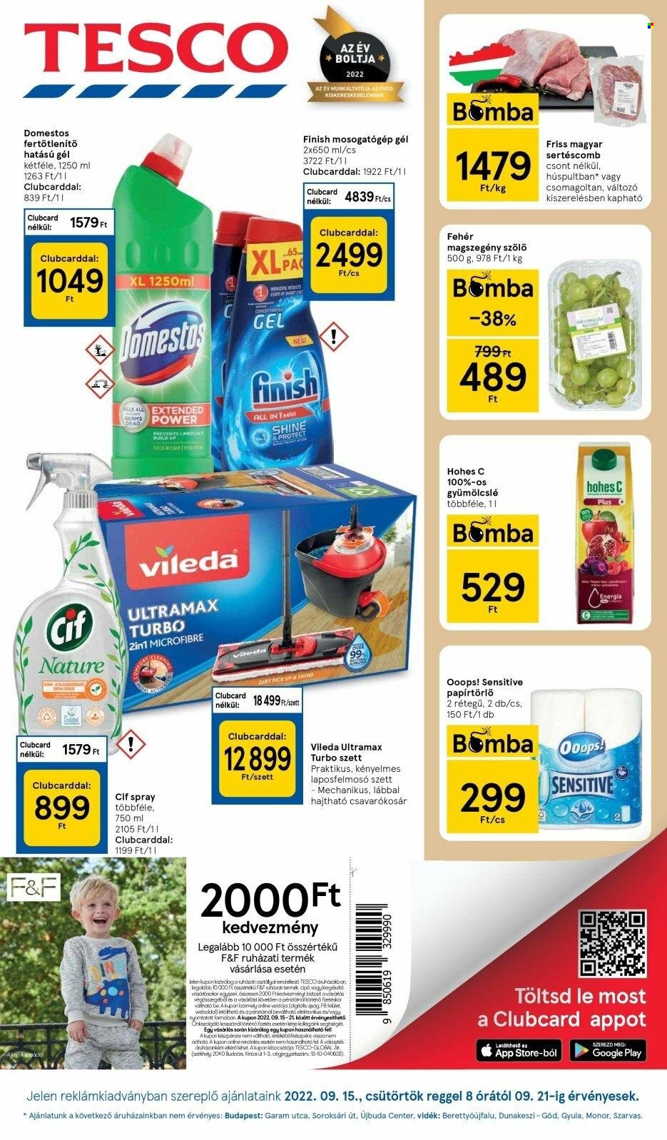 TESCO akciós újságok - 2022.09.15 - 2022.09.21. Oldal 1