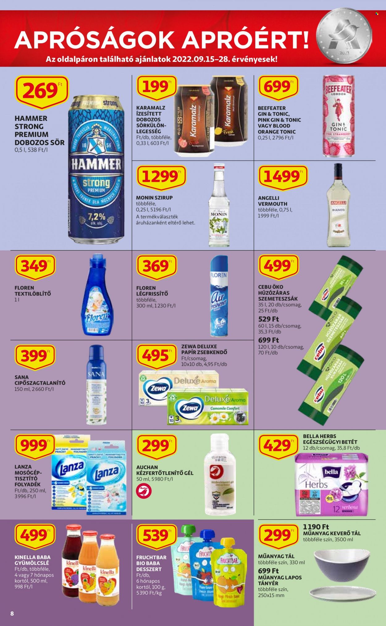 Auchan akciós újságok - 2022.09.15 - 2022.09.21. Oldal 8
