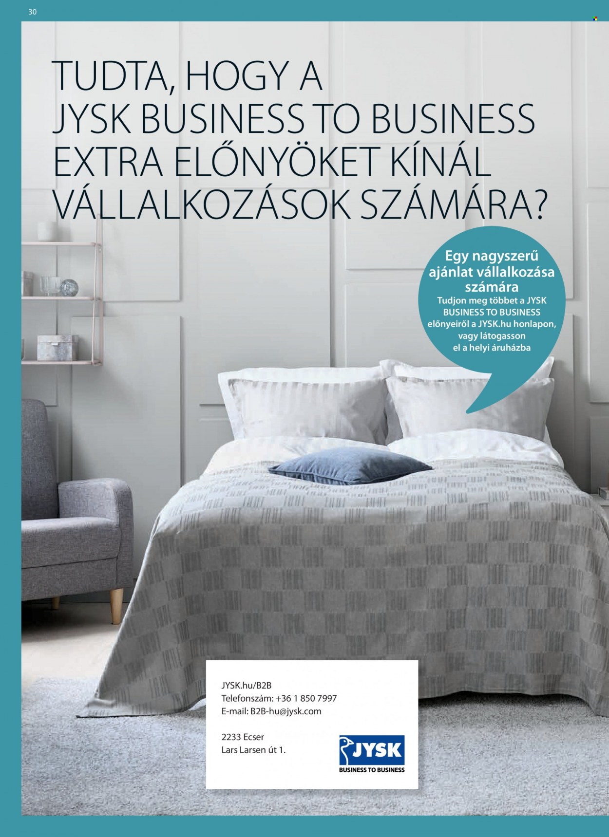JYSK akciós újságok - 2022.09.14 - 2022.10.18. Oldal 30