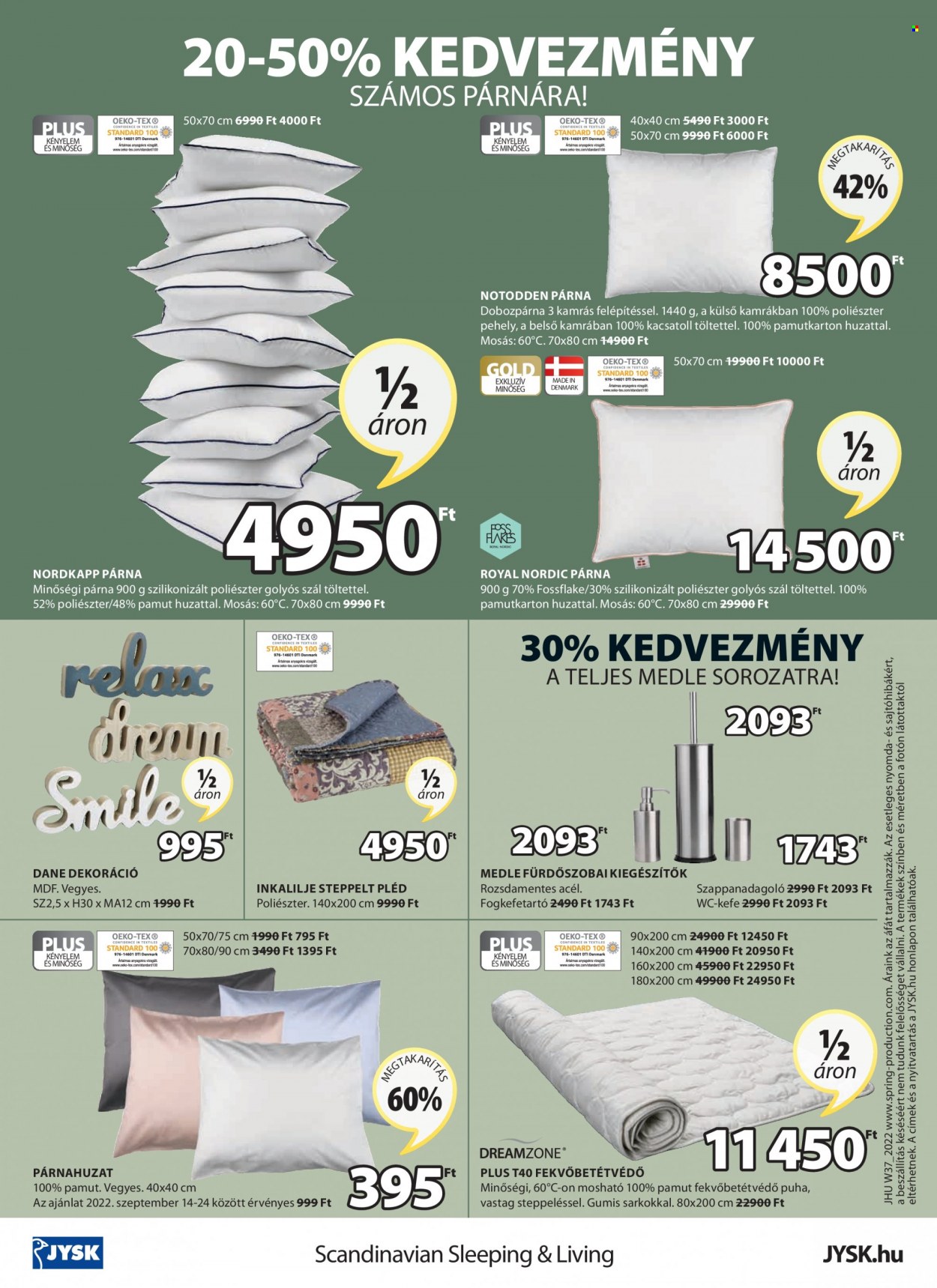 JYSK akciós újságok - 2022.09.14 - 2022.10.18. Oldal 32